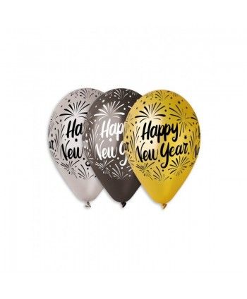 5 BALLONS HAPPY NEW YEAR...