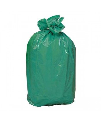 Sac poubelle plastique 100 L vert 60µ